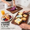 3-Piece 100% Natural Solid Walnut Cutting Boards, Chopping Blocks with
