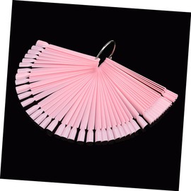 Healvian 1pack Fan Shaped Nail Display Card Colored Practice Tips for Nail Art for and Practice