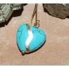 Kintsugi 18mm Smaller Turquoise Howlite Broken Heart Mended with 23