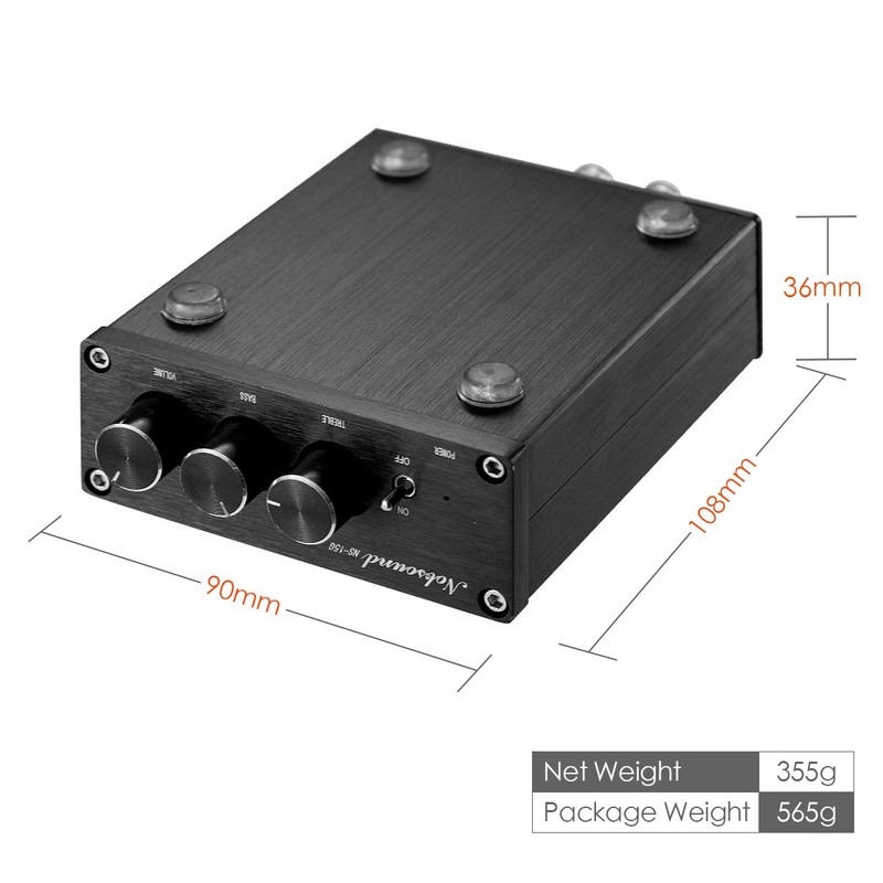 Nobsound NS-15G Bluetooth Amplifier, Mini 200W Amp, TPA3116 Chip, HiFi