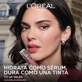 L'Oréal Paris, tinta sérum para labios Hyaluron Tint, tono 521 Bordeaux Please, para hidratación instantánea, color duradero y sensación ligera