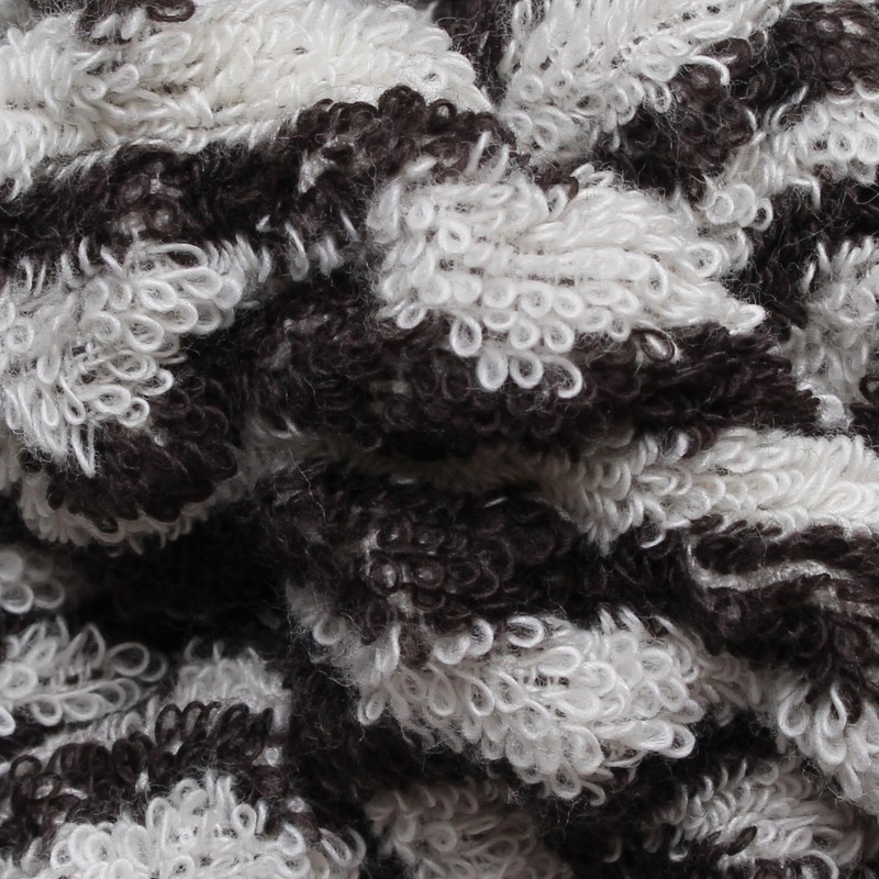 ecomoco mokomokoanimarufeisutaoru 4. Zebra – black moaft – 04