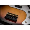 Musiclily Pro 19mm 4-String Bass Hardtail Bridge with Brass Saddles