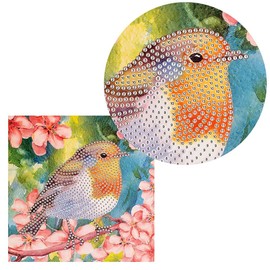 Ideen mit Herz Diamond Painting Greeting Card | 16 x 16 cm | 370 gsm | Includes Envelope & Tools (Robin)