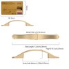 Amerdeco 10 Pack Champagne Bronze Cabinet Pulls 3 Inch(76mm) Hole