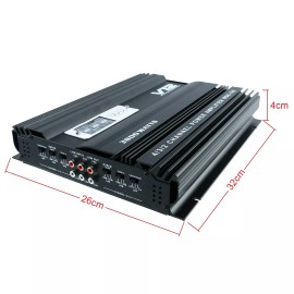 YaeCCC 3800W 4 Channel Car High Power Amplifier Stereo Audio Amp Super Bass Subwoofer
