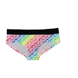 Victoria's Secret Pink Logo Hipster Underwear/Panty Multicolor New (US, Alpha, Medium, Regular, Regular, Multicolor Print)