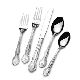 St James St. James Napoleon Bead 18/10 Stainless Steel 65-Piece Flatware Set