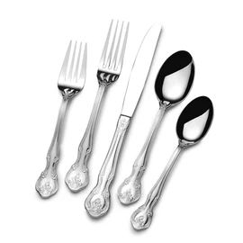 St James St. James Napoleon Bead 18/10 Stainless Steel 65-Piece Flatware Set
