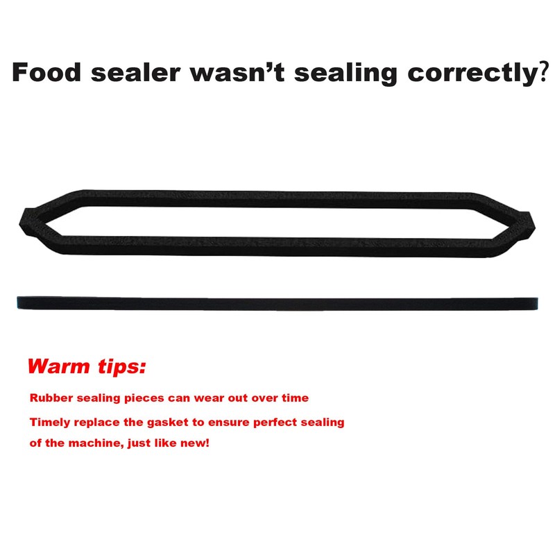 Upper and Lower Gasket Replacements Compatible with GERYON Food Saver