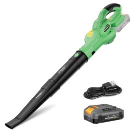 WORKPROX Leaf Blower Cordless 4.0Ah Battery LED Display 138MPH 170CFM High Speed