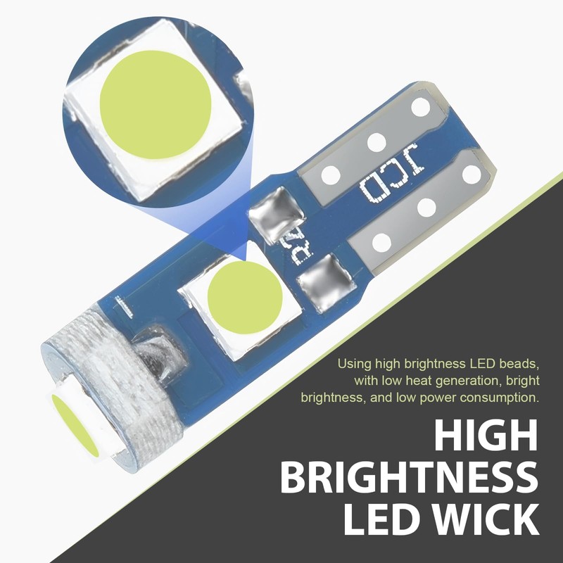 MOXRUQ 20 PCS T5 Led Bulbs Dash Lights, 37 74