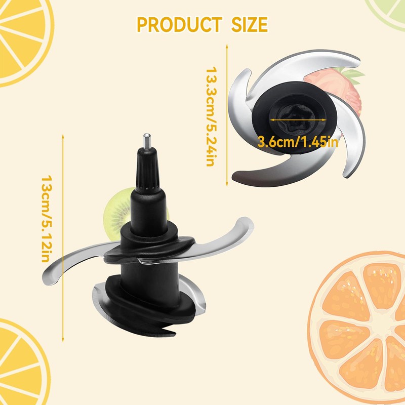 SYWAN Blender 4 Blade Replacement for Ninja 64oz 72oz Food