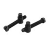 sourcing map Chainsaw Tension Adjuster Screw Nut Black 2pcs for