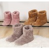 ZAHADA Room Shoes, Winter, Boa Slippers, Waterproof, Washable, Fluffy Slippers,