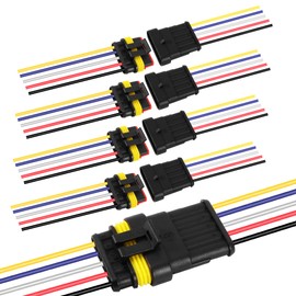 G 5 Pin Way Electrical Wire Connector Male Female Plug Socket Quick Disconnect Waterproof Plug Play for Car Truck Motorcycle Marine Boat