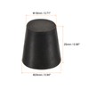 sourcing map Rubber Tapered Plug 18mm to 24mm Solid Test