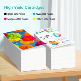 AXESET 902XL Ink Cartridges Combo Pack, 5 Pack (2 Black, 1 Cyan, 1 Magenta, 1 Yellow) for HP Officejet Pro 6978, 6968, 6958; Fade Resistant, Lifetime Support