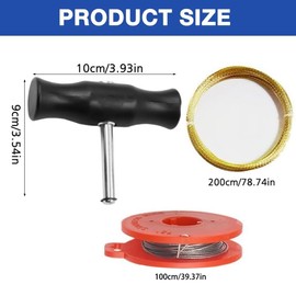 Car Windscreen Removal Tool Kit, 5 Pieces Car Window Removal Tool with Window Glass Cutting Wire and Handles, Universal Windscreen Removal Tools