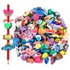 100Pcs Mixed Pencil Toppers, Cute PVC Pencil Clip, Random Different
