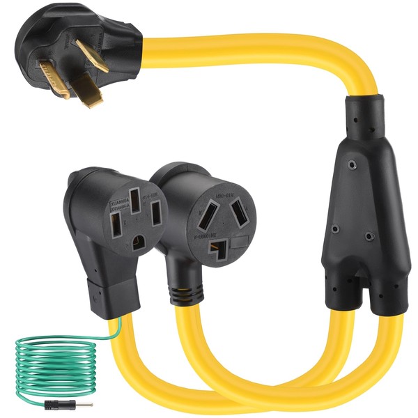 30 Amp Dryer Y Splitter to RV/EV Compatible with NEMA
