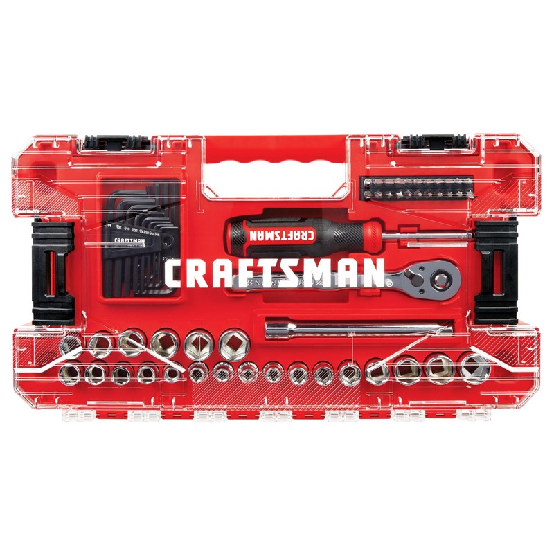 CRAFTSMAN VERSASTACK 63 Piece Mechanics Tool Set with Hard Case,