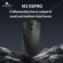 Darmoshark M3XSPRO Wireless Gaming Mouse,Tri-Mode 2.4G/USB-C/Bluetooth Mouse Up to 26000DPI,PAW3395 Optical Sensor Lightweight 45g,5 programmable Button,Computer Mouse for Laptop,PC,Mac-B