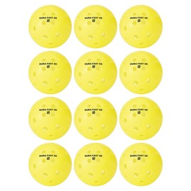 Dura Fast 40 Pickleballs | Outdoor pickleball balls | Yellow | Dozen/Pack of 12 | USAPA Approved and Sanctioned for Tournament Play, Professional Perfomance