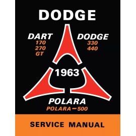 1963 Dodge Dart Polara Shop Manual
