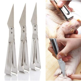 WOIWO 5 PCS Kitchen Creative Multi-Functional Stainless Steel Hair Plucker Pig Hair Pliers Chicken Hair Clip Pig Hair Clip