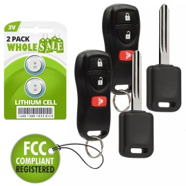 Wholesale-24-7 2 Replacement For 2003 2004 2005 2006 2007 Nissan Murano Key + Fob Remote