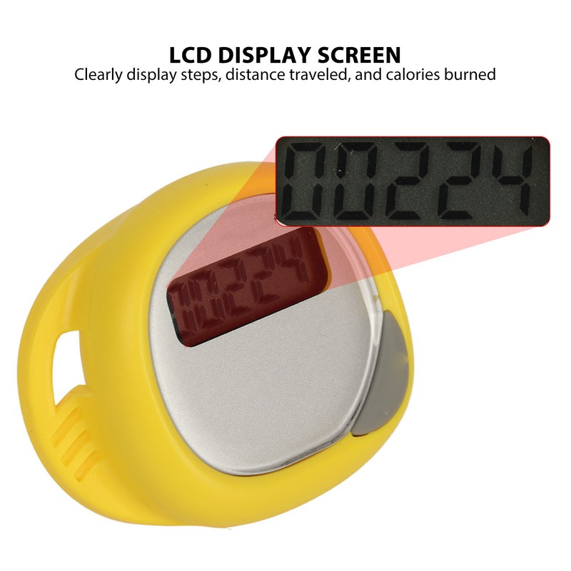 Electronic Step Counter with LCD Screen 75MAH High Accuracy Step