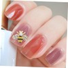 SUPVOX 12pcs Alloy Bee Nail Charms Cute DIY Nail Art