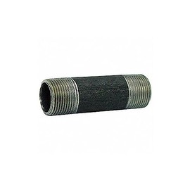 Black Pipe Nipple,Threaded,2-1/2x5 in