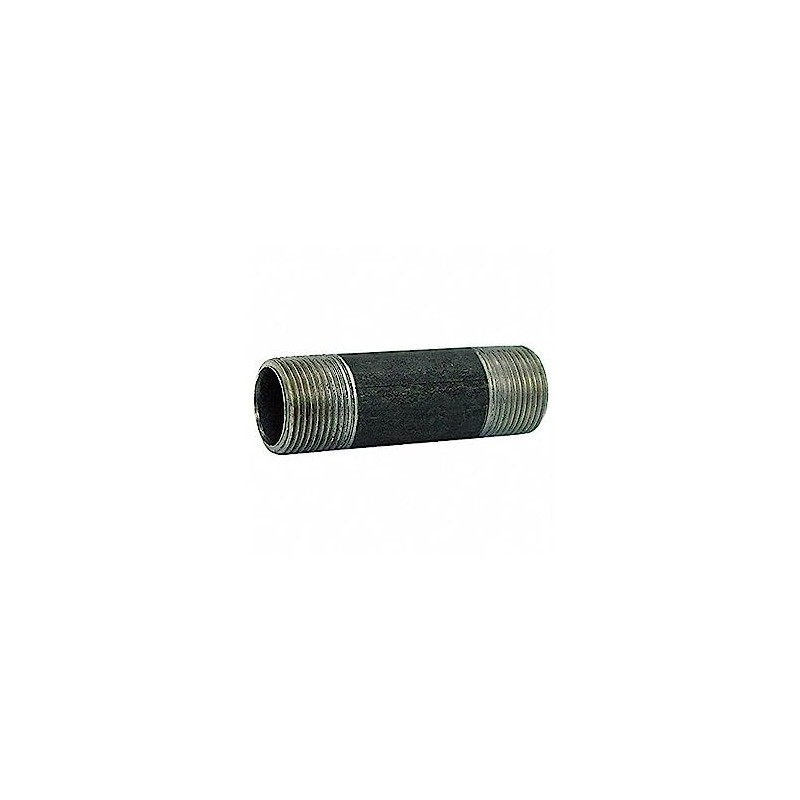 Black Pipe Nipple,Threaded,2-1/2x5 in