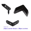 24 Packs Black L Bracket 40 x40mm Corner Braces,YMAISS Small