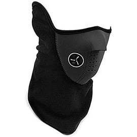 DTOL Neoprene Neck Warm Half Face Mask Winter Veil for Sport Bike Bicycle Motorcycle Ski Snowboard Color Black
