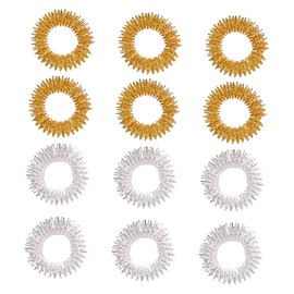 Baluue 3sets Sensory Finger Rings Fidget Toy Set Acupressure Ring for Teens Classroom Reward 20pcs*3
