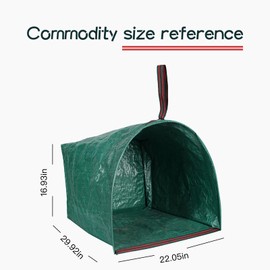 DZHPSRSZ 2-Pack Yard Waste Bags(53Gallon),Leaf Bags,Garden Bag for Collecting Leaves,Debris,Grass Clippings,Lawn Bags,Collapsible Trash Can,Reusable Yard Waste Bags,Garden Waste Bags