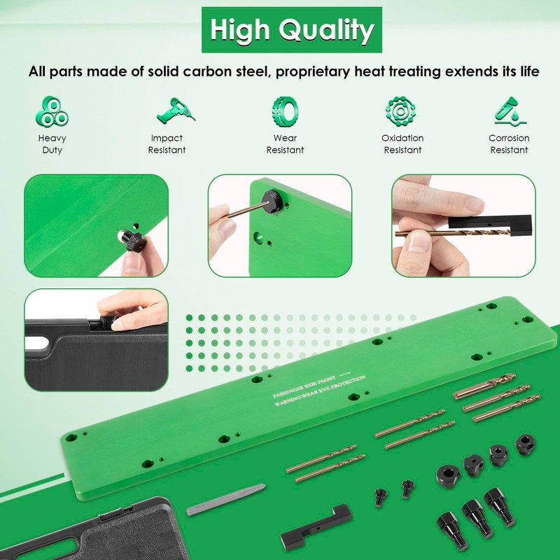 71500 Exhaust Manifold Bolt Stud Drill Template Removal Tool Set