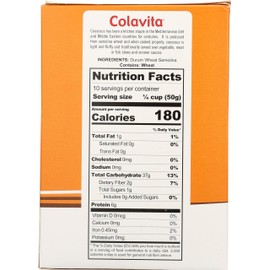Colavita Couscous, Medium, 1.1 Lb Box, Medium Couscous, 1.1 Pound (Pack of 12)
