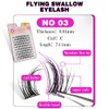 NO3 False Eyelash Parts, Large Capacity, Natural, Everyday Makeup, Stage