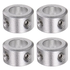 sourcing map 4pcs Shaft Collar 8mm Bore Aluminum Alloy Set Screw Shaft Collars, 14mm OD, 8mm Width, for Wheel Barrow Axle, Gearbox Assemblies, CNC Machine Tools, Industry, Anodization