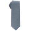 Kebocis Corbata de algodón de color sólido para hombre, Azul