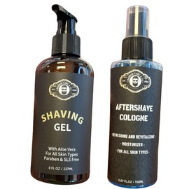 Shaving Gel & After Shave Cologne for Men - Refreshing & Soothing Formula - Prevents Razor Burn, Helps Heal & Clean Shaved Areas - Skin Hydration & Post-Shave Care (5.07 Oz)
