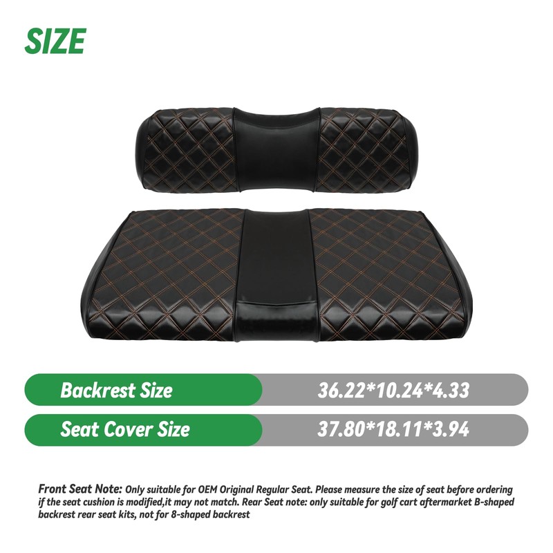 XUANYUDG0769 Golf Cart Seat Covers for Club Car DS 2000.5+
