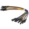 kenable Jumper Cables Female to Female Colour Coded 15cm [10