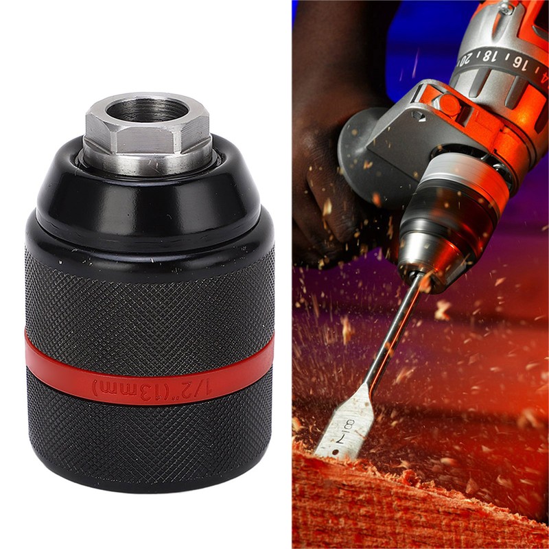 Keyless Drill Chuck 1/2‑20UNF Mount Self Tightening Electric Drill Chuck