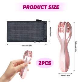 DmDoyy Finger Massagegerät Set, Hand- Und Fingermassagegerät,Muskel Entspannen Massagegerät, Für Muskel Entspannen, Arthritis, Stressabbau Wrists(Grau + Pink)