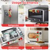 CRCZK 3Pcs Elf Refrigerator Handle Covers, Christmas Elf Fridge Handle